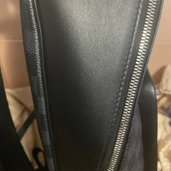 Authentic NEW  LOUIS VUITTON Josh backpack Damier Graphite Black Gray N40365 - Picture 6 of 16